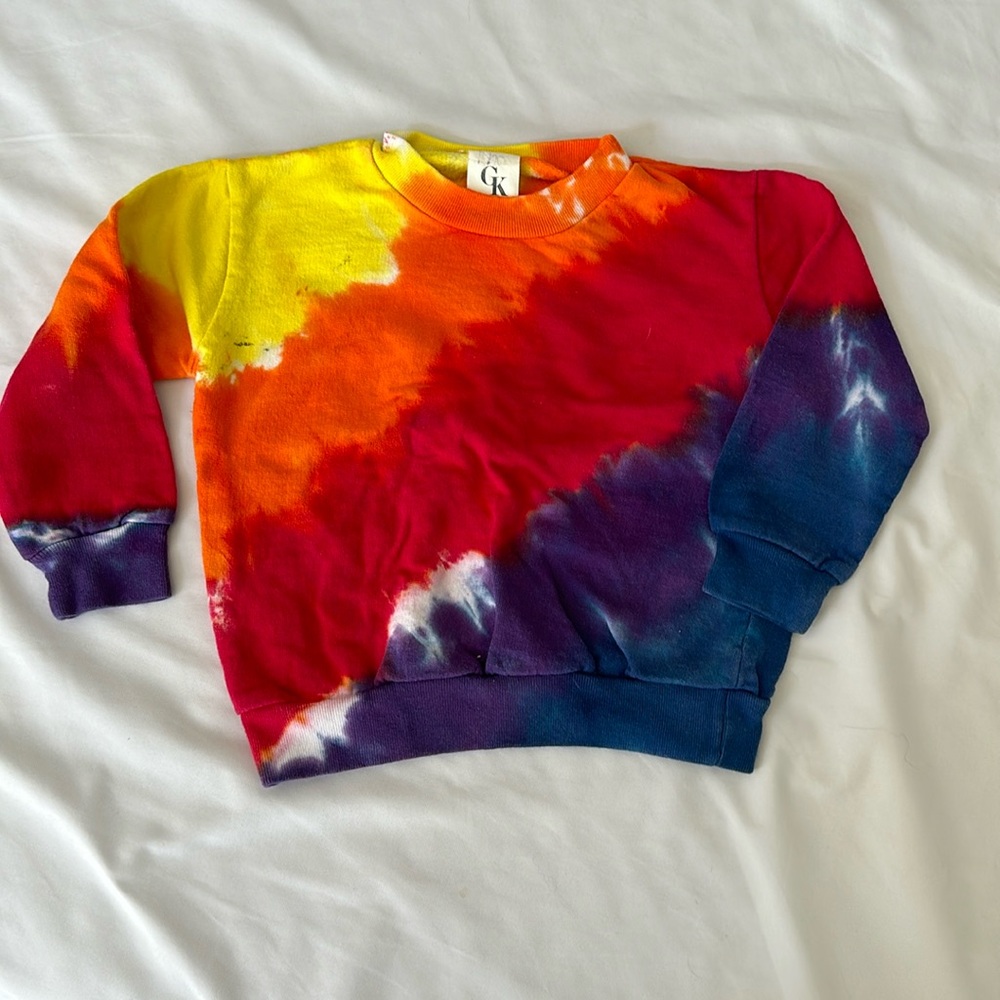 Rainbow tie-dye sweatshirt